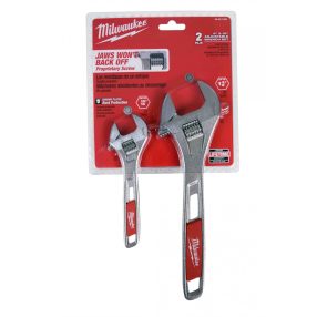   MILWAUKEE Állítható villáskulcs 0-24,5 mm / 150 mm + 0-36,5 mm / 250 mm (2 db/cs)