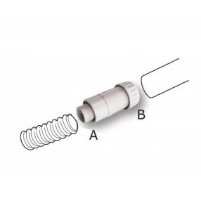   KONDENZVÍZ ELVEZETŐCSŐ ÁTALAKÍTÓ (MEREV ÉS GÉGECSŐ KÖZÖTT) 16/20mm