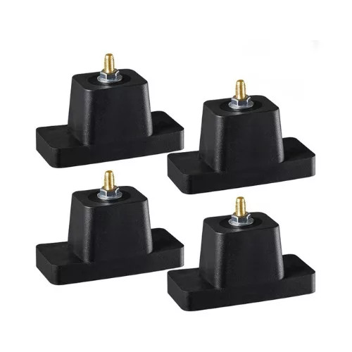 GUMI KLÍMATARTÓ ANTIVIBRÁCIÓS TALPKONZOL, 110 × 59 mm – 4 db/csomag