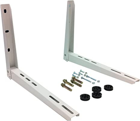 Klíma tartó konzol párban 550mm, összecsukható (fehér)